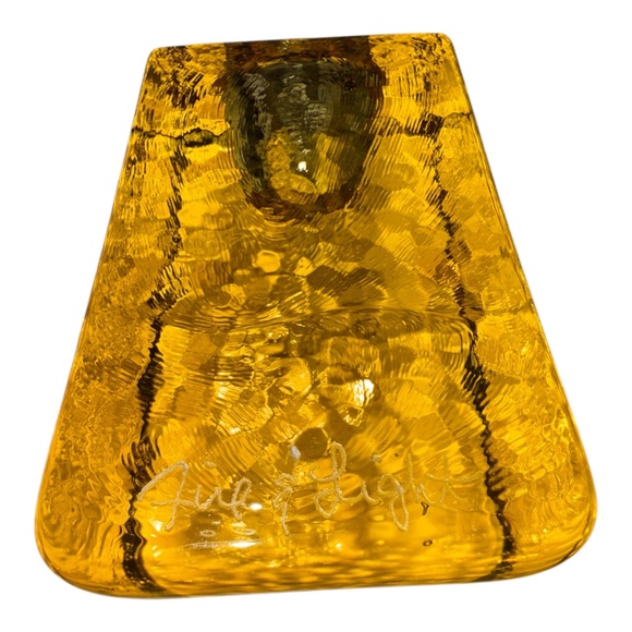 Fire & Light Citrus Taper Candle Holder Signed - Picture 2 of 2